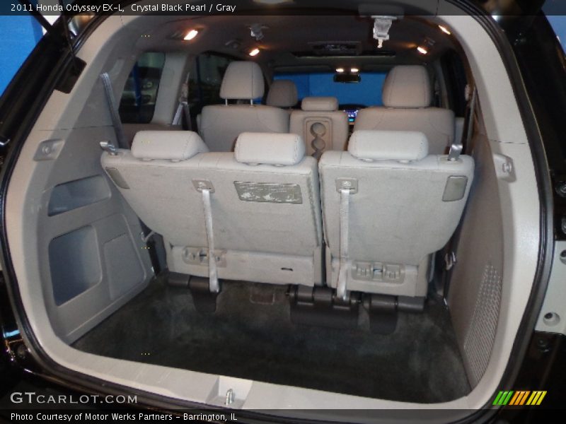 Crystal Black Pearl / Gray 2011 Honda Odyssey EX-L