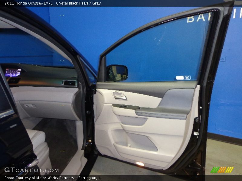 Crystal Black Pearl / Gray 2011 Honda Odyssey EX-L