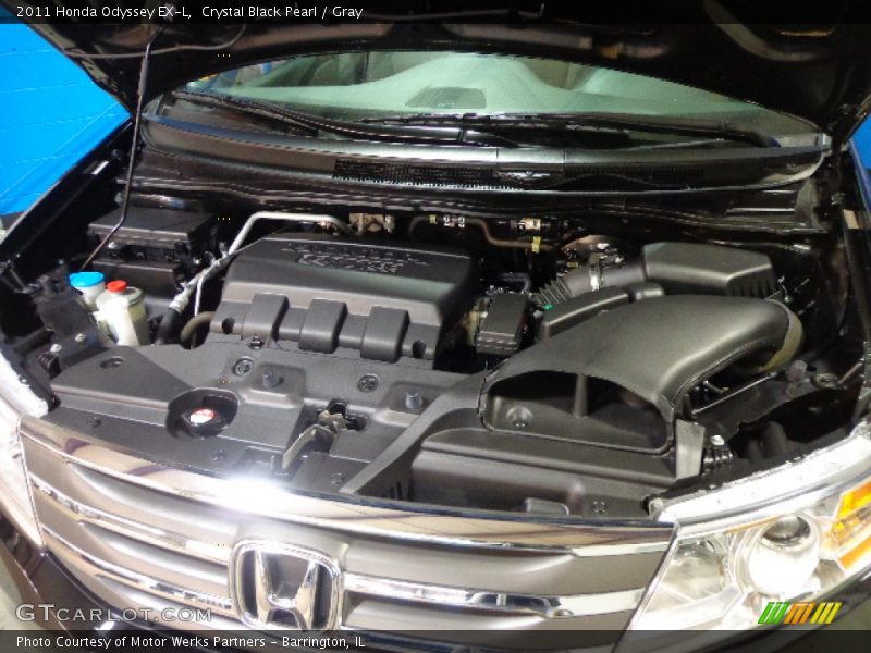 Crystal Black Pearl / Gray 2011 Honda Odyssey EX-L
