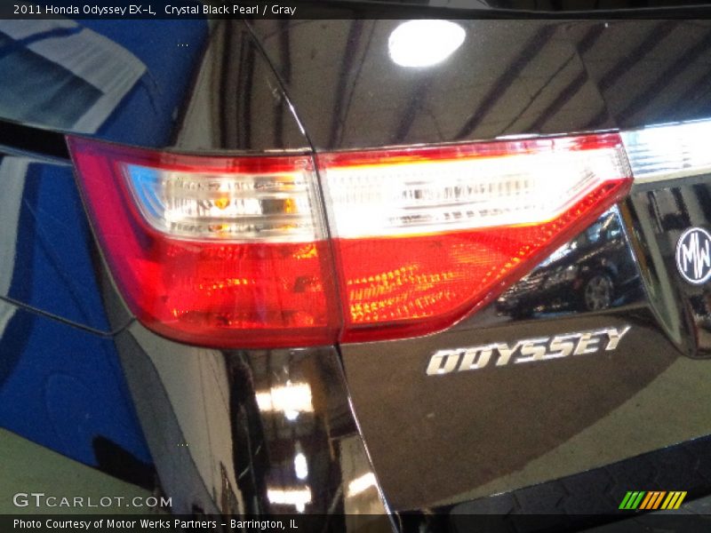 Crystal Black Pearl / Gray 2011 Honda Odyssey EX-L