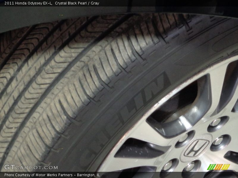 Crystal Black Pearl / Gray 2011 Honda Odyssey EX-L