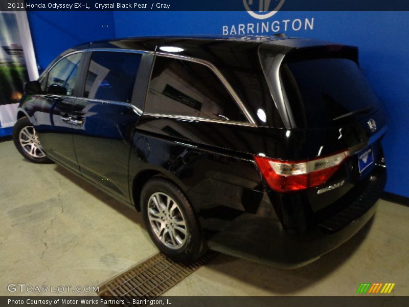 Crystal Black Pearl / Gray 2011 Honda Odyssey EX-L