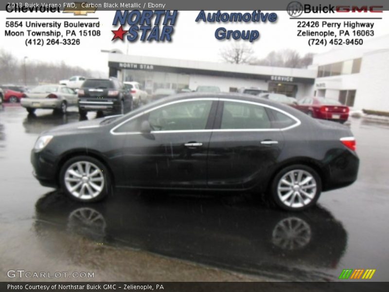 Carbon Black Metallic / Ebony 2013 Buick Verano FWD