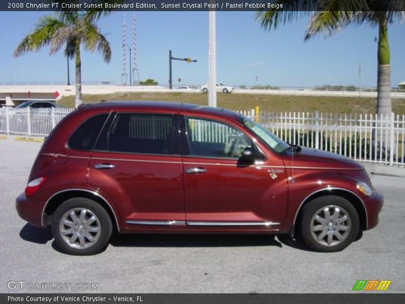 Sunset Crystal Pearl / Pastel Pebble Beige 2008 Chrysler PT Cruiser Sunset Boulevard Edition