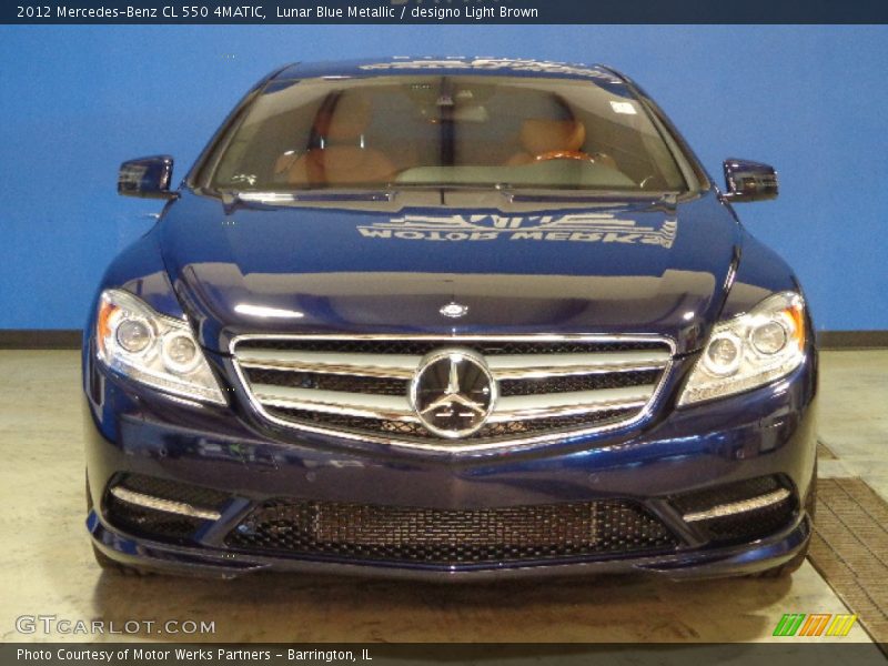 Lunar Blue Metallic / designo Light Brown 2012 Mercedes-Benz CL 550 4MATIC