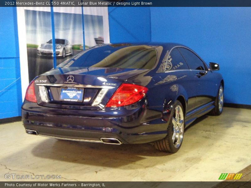 Lunar Blue Metallic / designo Light Brown 2012 Mercedes-Benz CL 550 4MATIC