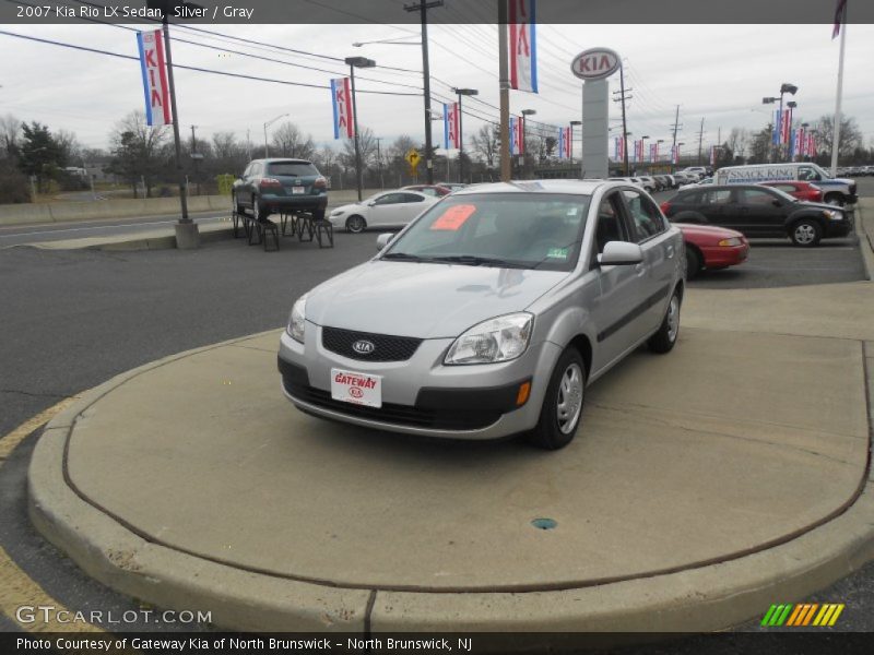 Silver / Gray 2007 Kia Rio LX Sedan