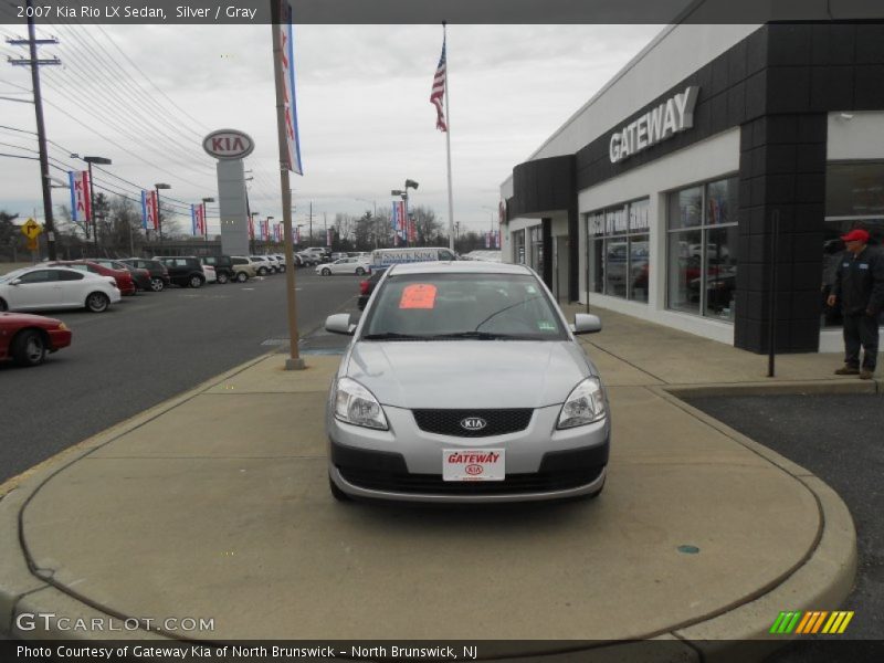 Silver / Gray 2007 Kia Rio LX Sedan