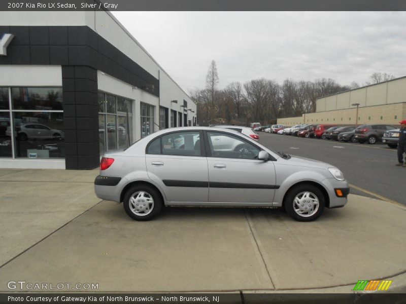 Silver / Gray 2007 Kia Rio LX Sedan