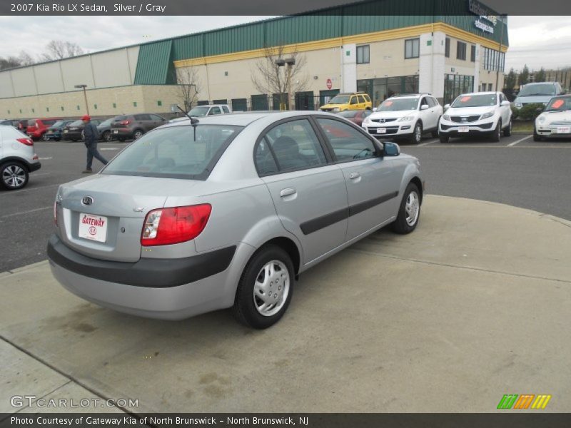 Silver / Gray 2007 Kia Rio LX Sedan