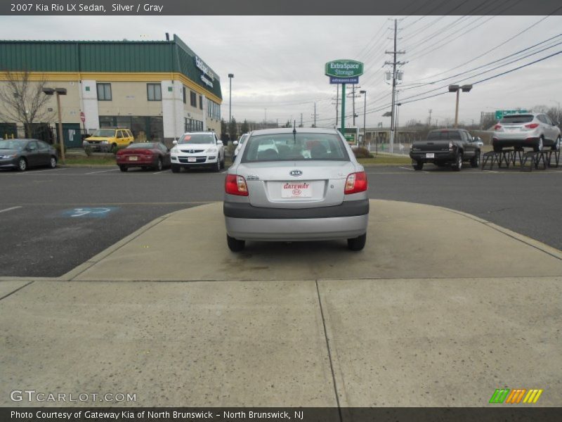Silver / Gray 2007 Kia Rio LX Sedan