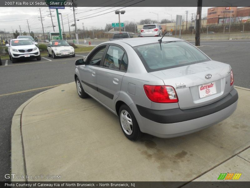 Silver / Gray 2007 Kia Rio LX Sedan