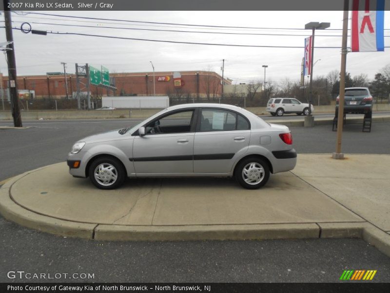Silver / Gray 2007 Kia Rio LX Sedan