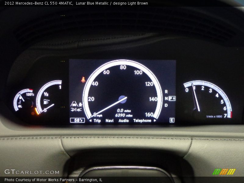  2012 CL 550 4MATIC 550 4MATIC Gauges