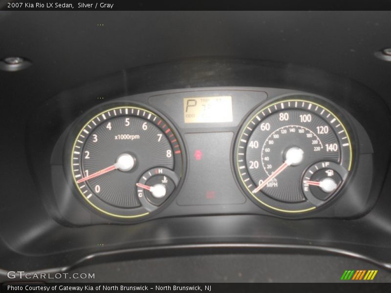 Silver / Gray 2007 Kia Rio LX Sedan