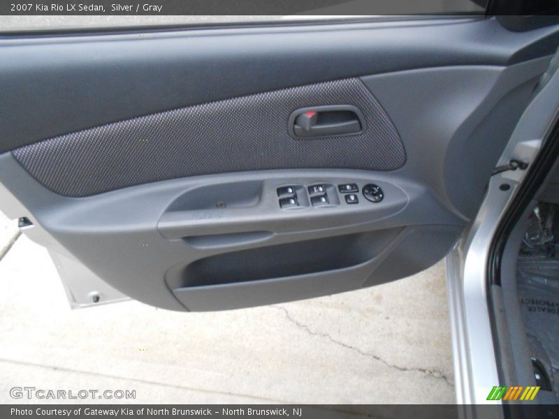 Silver / Gray 2007 Kia Rio LX Sedan