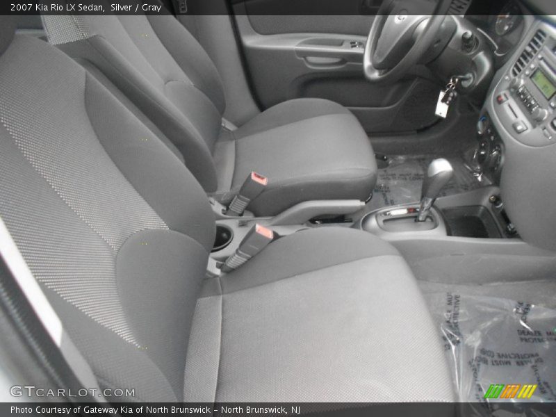 Silver / Gray 2007 Kia Rio LX Sedan