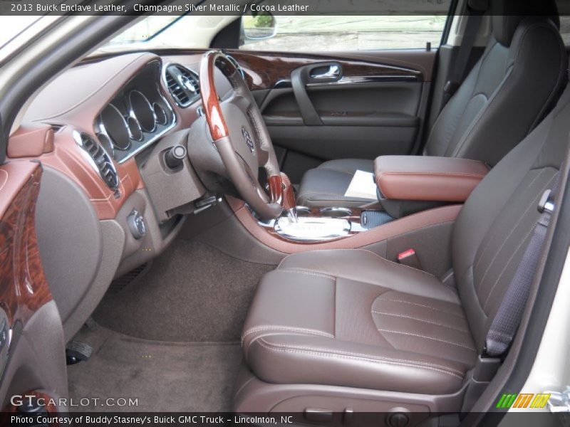 Front Seat of 2013 Enclave Leather