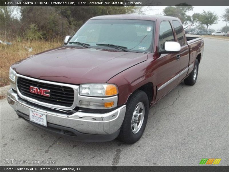 Dark Toreador Red Metallic / Graphite 1999 GMC Sierra 1500 SLE Extended Cab