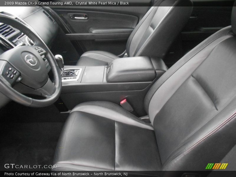 Crystal White Pearl Mica / Black 2009 Mazda CX-9 Grand Touring AWD