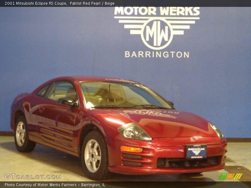 Patriot Red Pearl / Beige 2001 Mitsubishi Eclipse RS Coupe