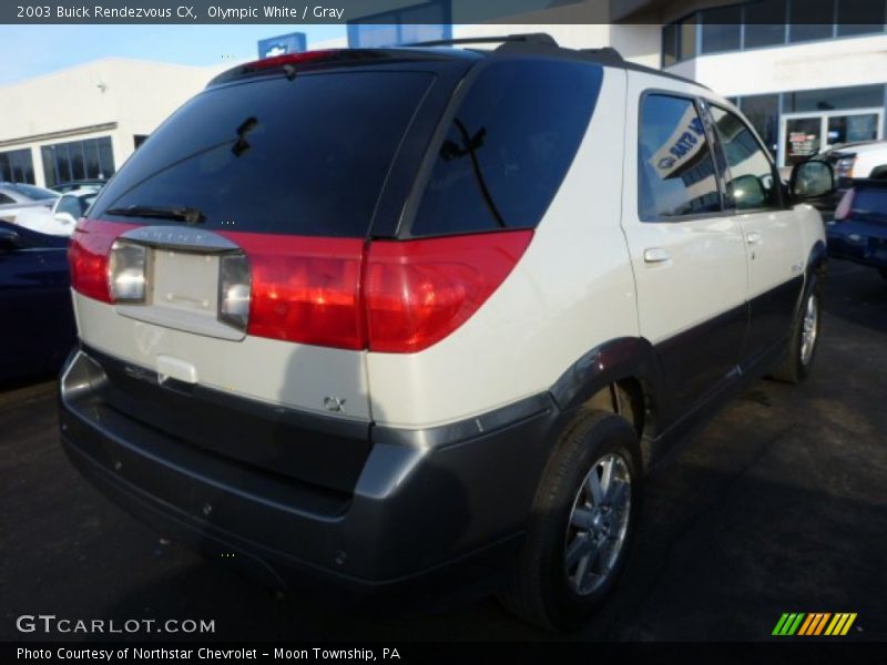 Olympic White / Gray 2003 Buick Rendezvous CX