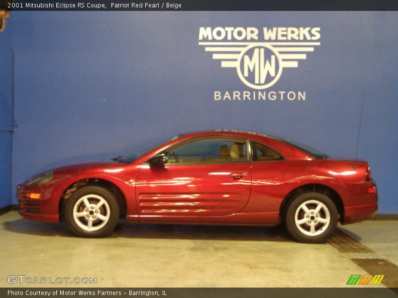 Patriot Red Pearl / Beige 2001 Mitsubishi Eclipse RS Coupe
