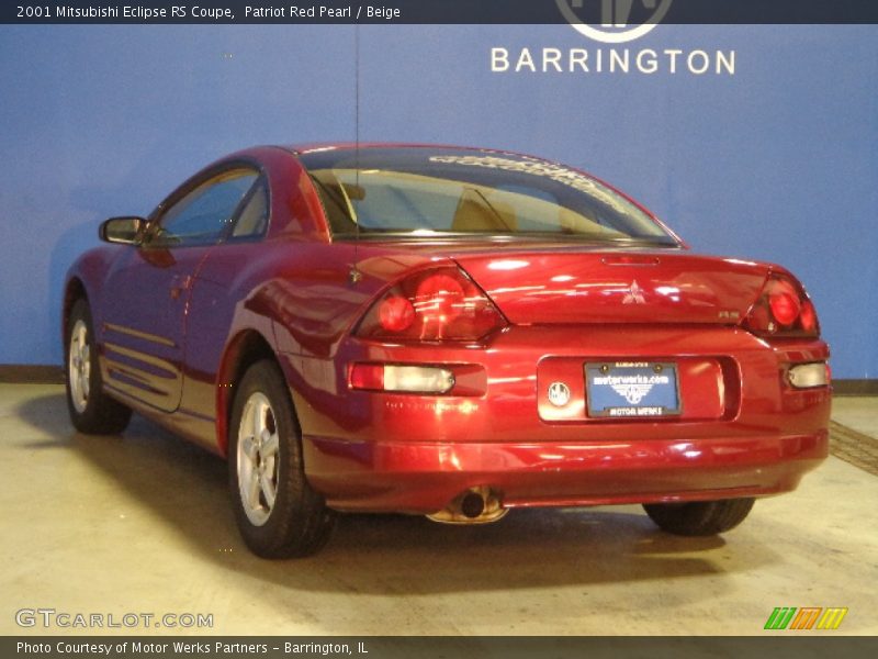 Patriot Red Pearl / Beige 2001 Mitsubishi Eclipse RS Coupe