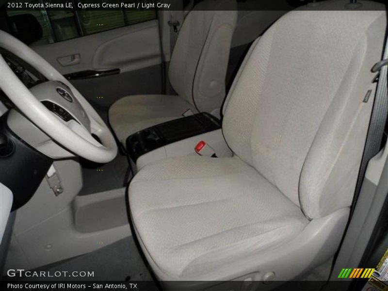 Cypress Green Pearl / Light Gray 2012 Toyota Sienna LE