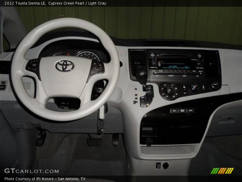 Cypress Green Pearl / Light Gray 2012 Toyota Sienna LE