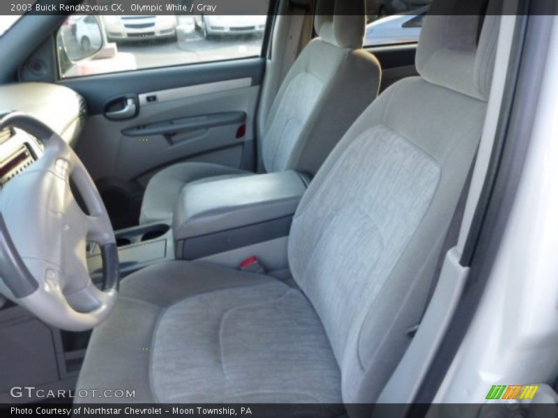 Olympic White / Gray 2003 Buick Rendezvous CX