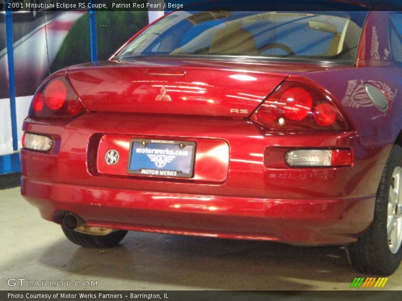 Patriot Red Pearl / Beige 2001 Mitsubishi Eclipse RS Coupe