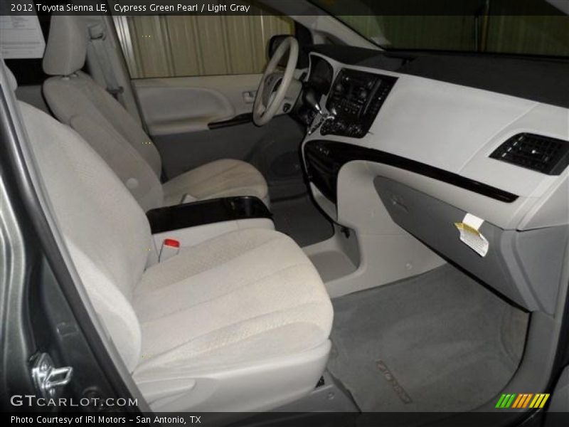 Cypress Green Pearl / Light Gray 2012 Toyota Sienna LE