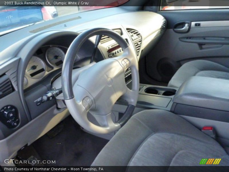 Olympic White / Gray 2003 Buick Rendezvous CX