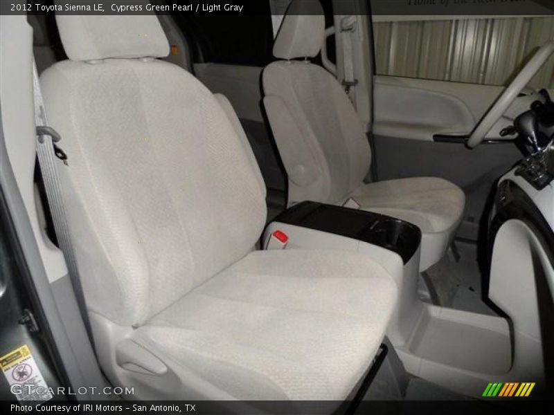 Cypress Green Pearl / Light Gray 2012 Toyota Sienna LE