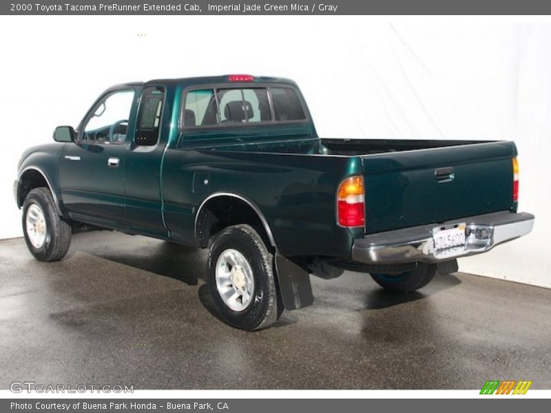 Imperial Jade Green Mica / Gray 2000 Toyota Tacoma PreRunner Extended Cab