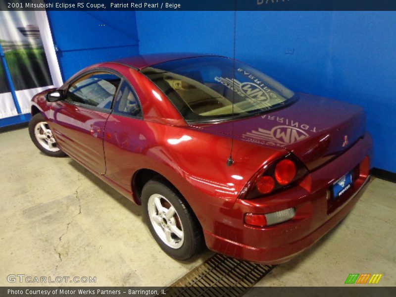 Patriot Red Pearl / Beige 2001 Mitsubishi Eclipse RS Coupe