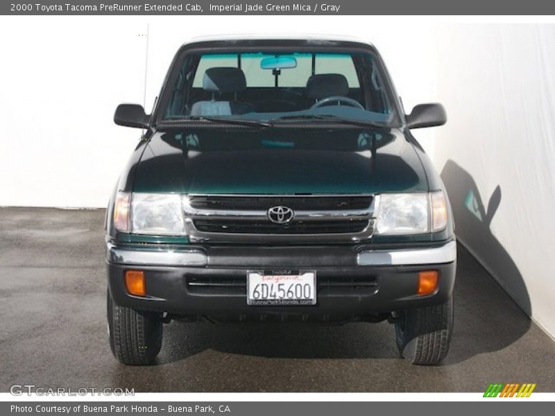 Imperial Jade Green Mica / Gray 2000 Toyota Tacoma PreRunner Extended Cab