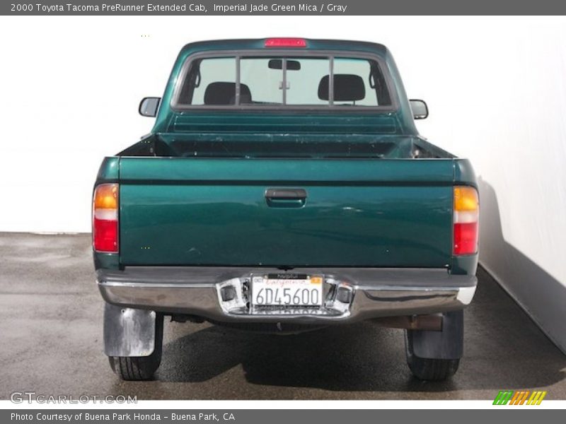 Imperial Jade Green Mica / Gray 2000 Toyota Tacoma PreRunner Extended Cab