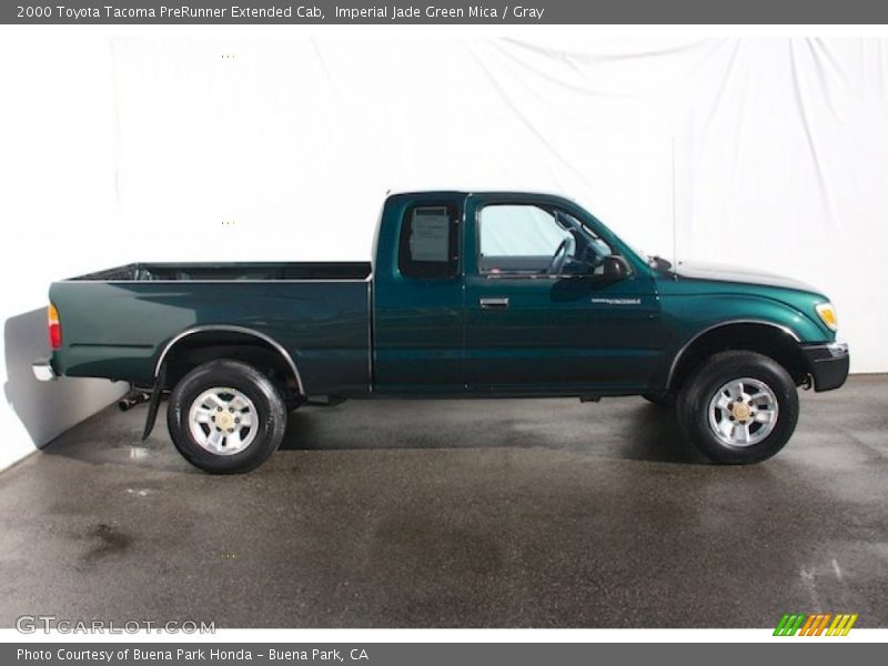 Imperial Jade Green Mica / Gray 2000 Toyota Tacoma PreRunner Extended Cab