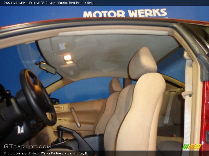 Patriot Red Pearl / Beige 2001 Mitsubishi Eclipse RS Coupe