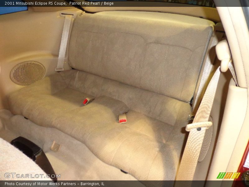 Rear Seat of 2001 Eclipse RS Coupe
