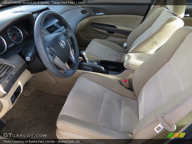 Tango Red Pearl / Ivory 2010 Honda Accord LX-P Sedan