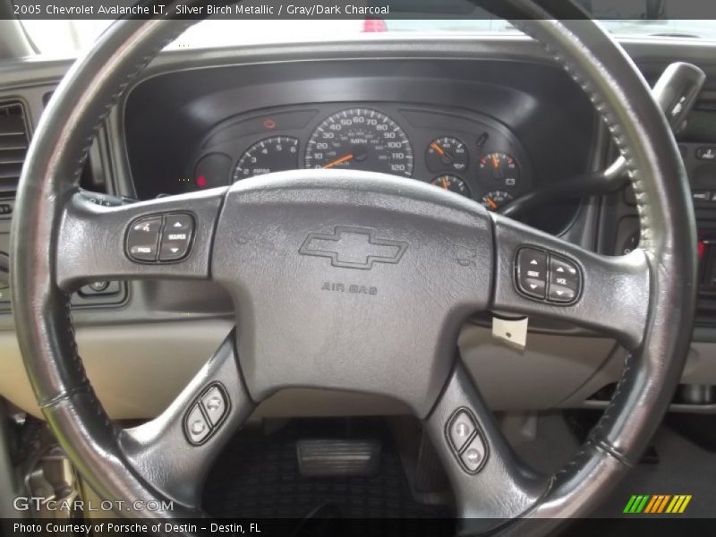 Silver Birch Metallic / Gray/Dark Charcoal 2005 Chevrolet Avalanche LT