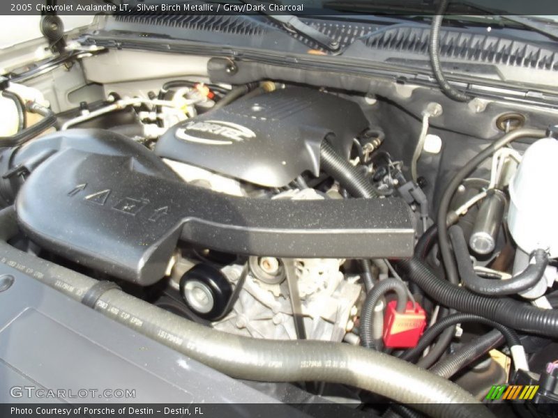Silver Birch Metallic / Gray/Dark Charcoal 2005 Chevrolet Avalanche LT