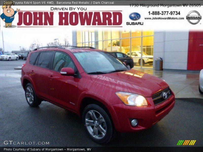 Barcelona Red Metallic / Dark Charcoal 2010 Toyota RAV4 Sport V6 4WD