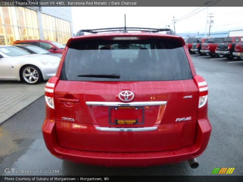 Barcelona Red Metallic / Dark Charcoal 2010 Toyota RAV4 Sport V6 4WD