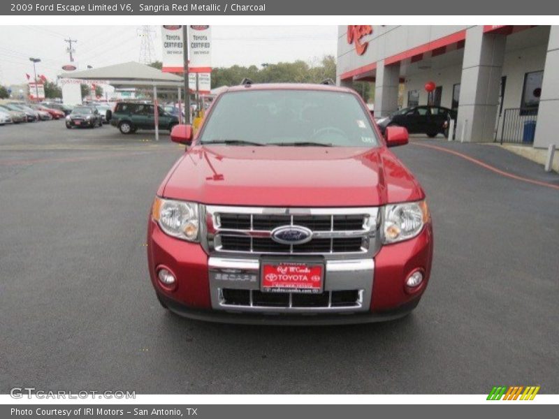 Sangria Red Metallic / Charcoal 2009 Ford Escape Limited V6