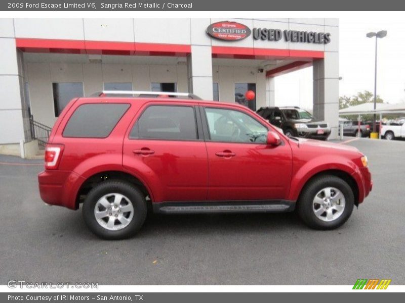 Sangria Red Metallic / Charcoal 2009 Ford Escape Limited V6