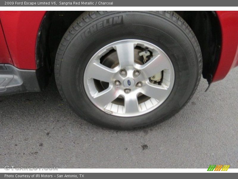 Sangria Red Metallic / Charcoal 2009 Ford Escape Limited V6